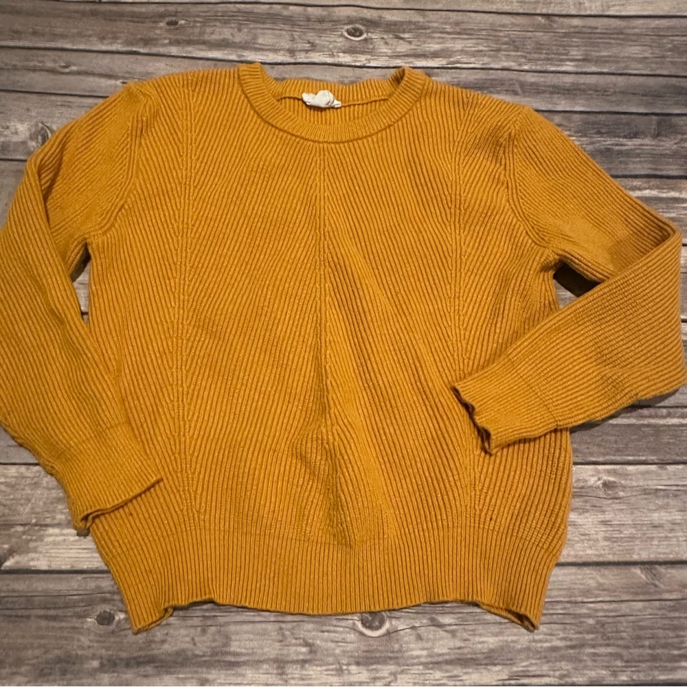 Elodie girl mustard sweater